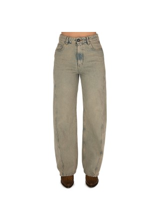 womens jeans semicouture dirty stone washed faded denim