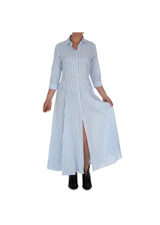 womens dress bastoncino chemisier light blue white