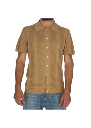 mens polo daniele fiesoli corda retro beige