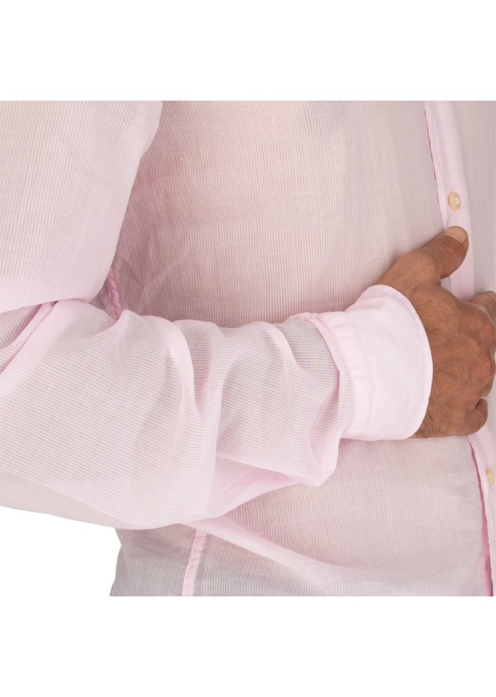 camicia uomo mastricamiciai cotone luca rosa