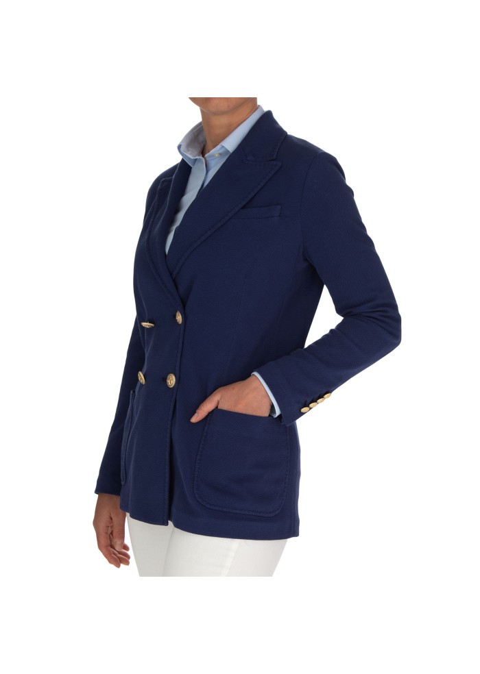 daman blazerjacke circolo 1901 doppio petto oxford blau