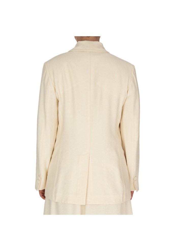 giacca blazer donna kartika monopetto bianco panna