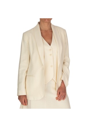 giacca blazer donna kartika monopetto bianco panna