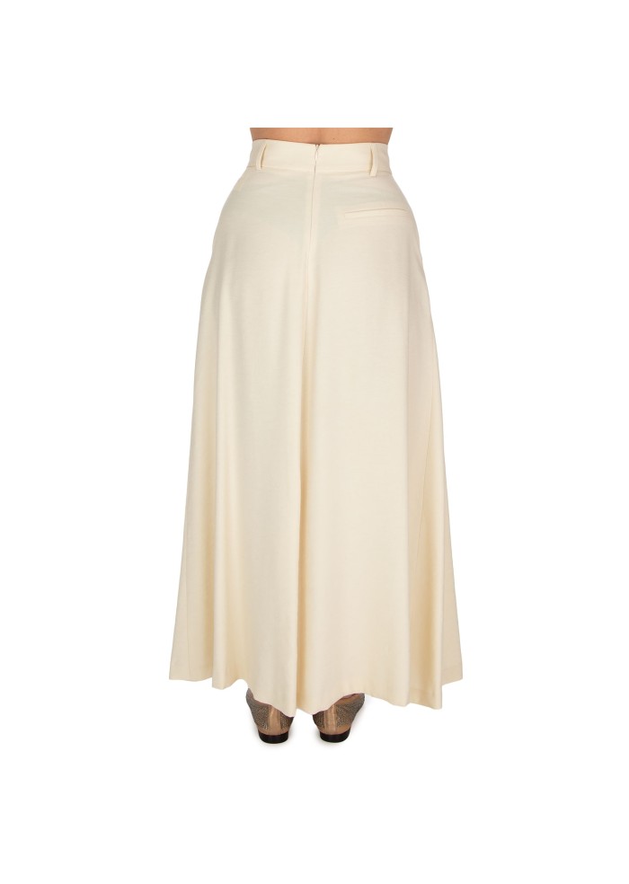 damen rock kartika weitem schnitt cremeweiss