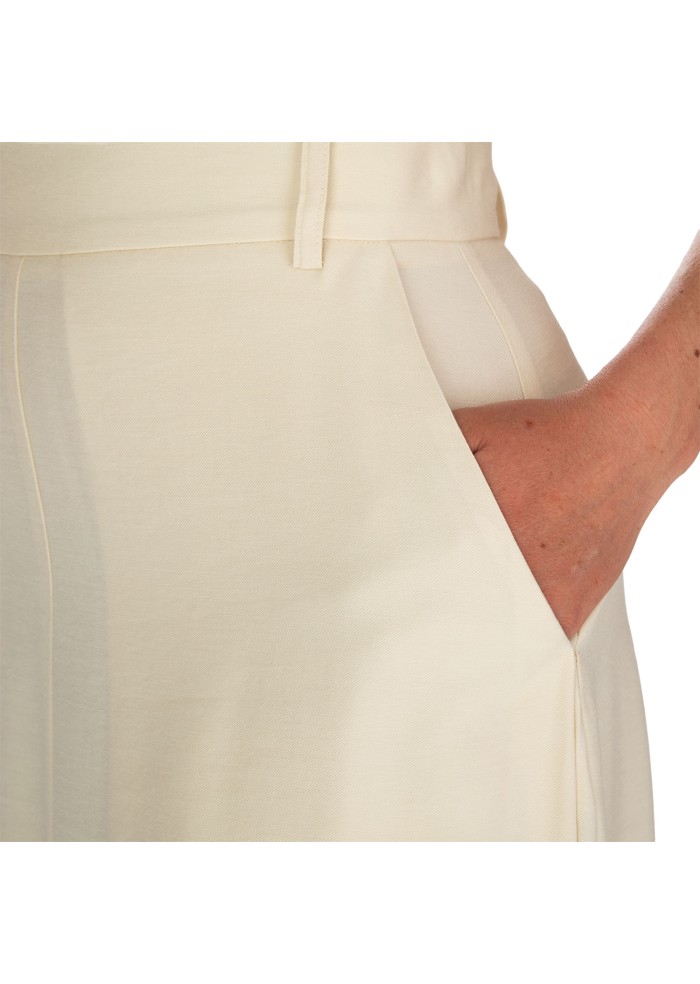 womens skirt kartika wide leg cream white