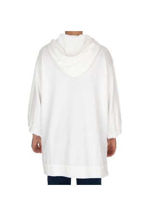 womens oversized sweatshirt noumeno concept hood white
