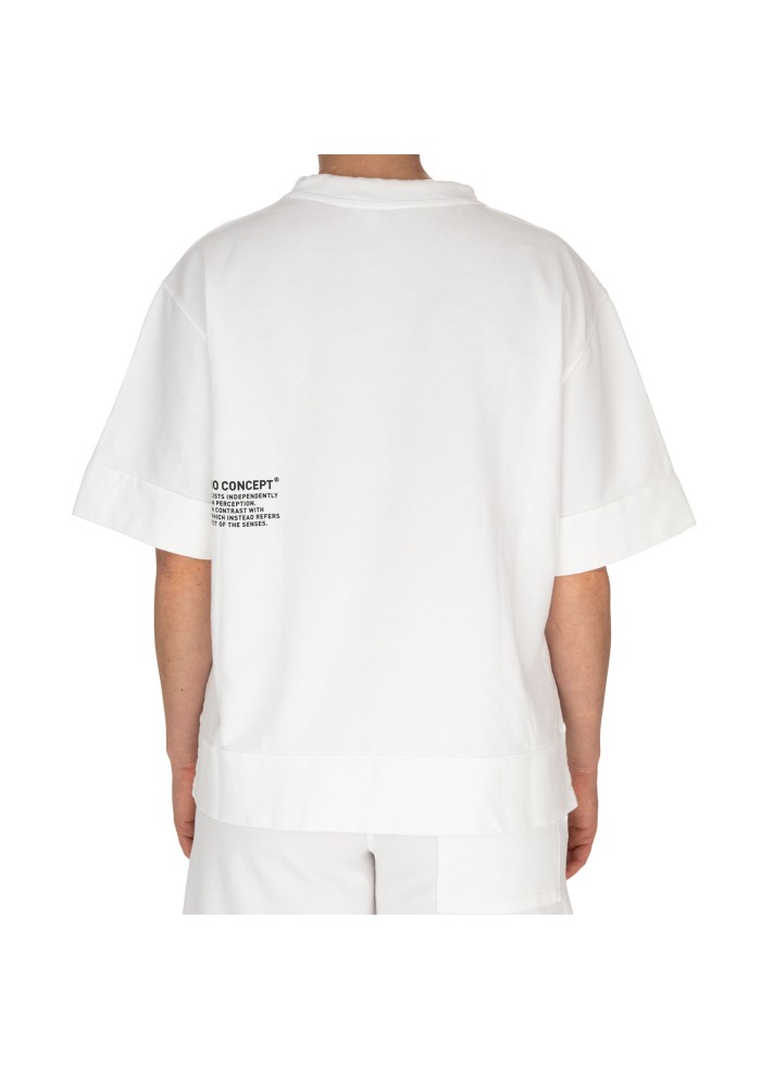 womens oversized t shirt noumeno concept small print white