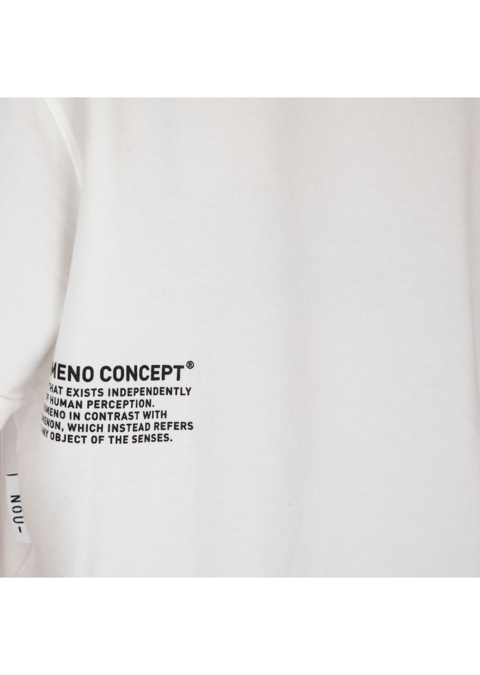 womens oversized t shirt noumeno concept small print white