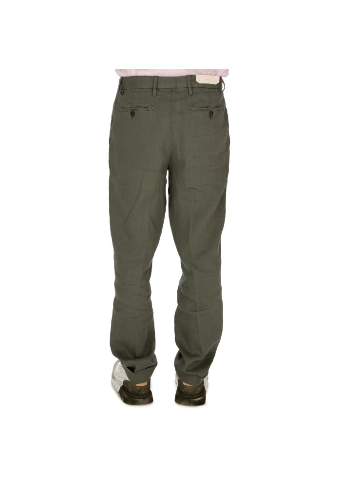 mens trousers briglia linen green