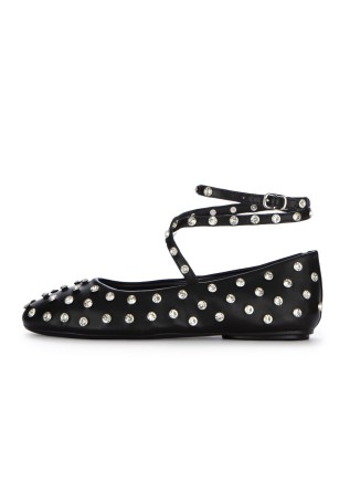 womens ballet flats ekp criss cross straps black