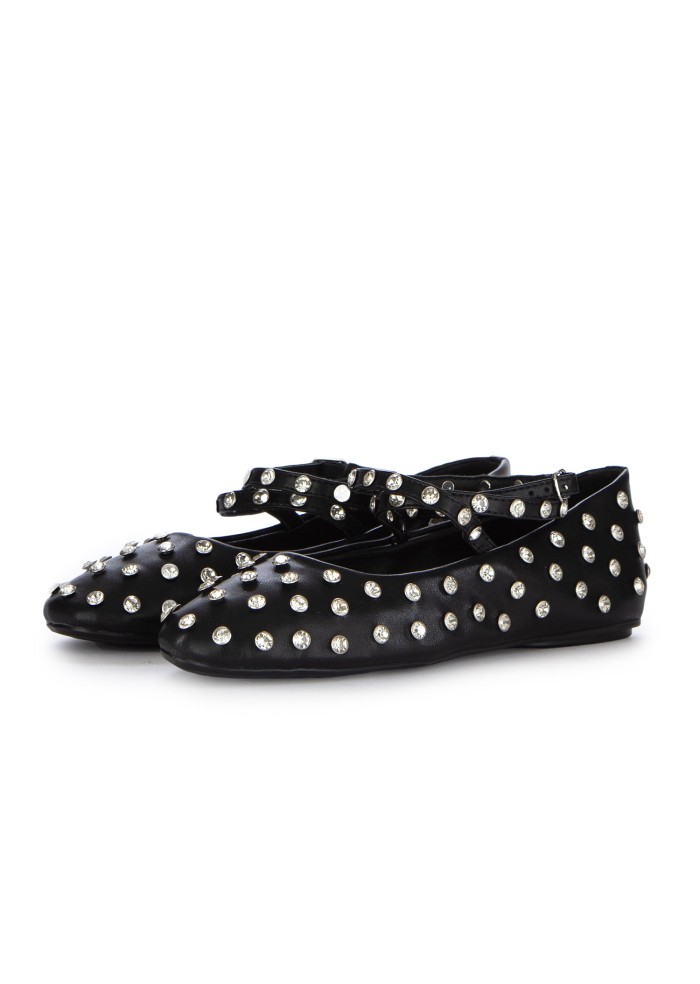 ballerine donna ekp cinturini incrociati nero
