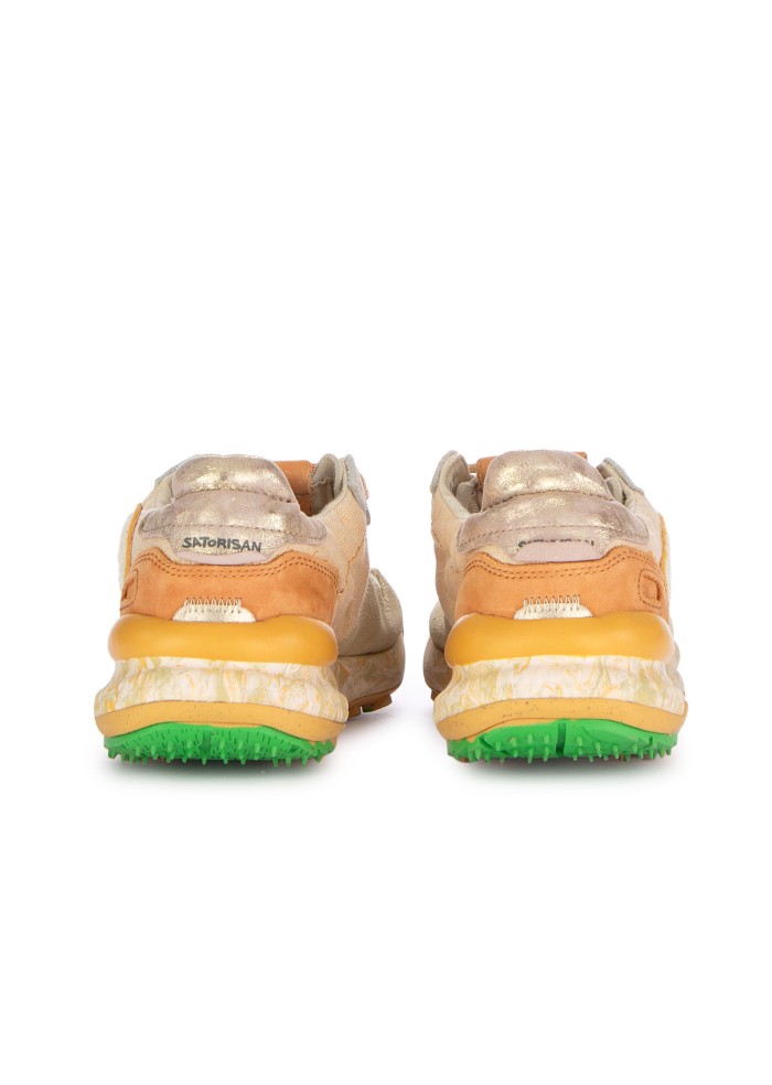womens sneakers satorisan chacrona linen orange multicolor