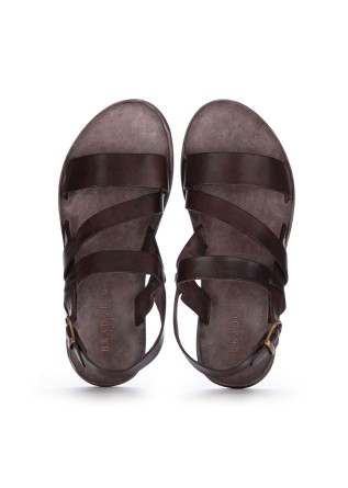 BRADOR | SANDALEN STRIPS BRAUN