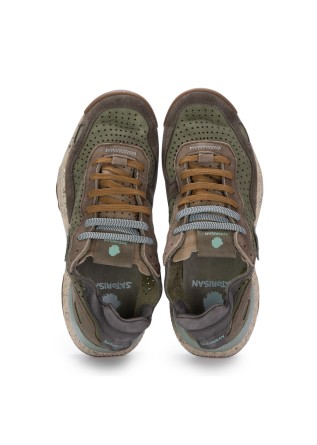 SATORISAN | SNEAKER CHACRONA LASER PREMIUM GRÜN BRAUN