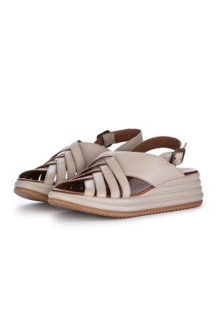damen sandalen bueno platform geflochten grau