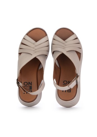 BUENO | SANDALS PLATFORM WOVEN GREY