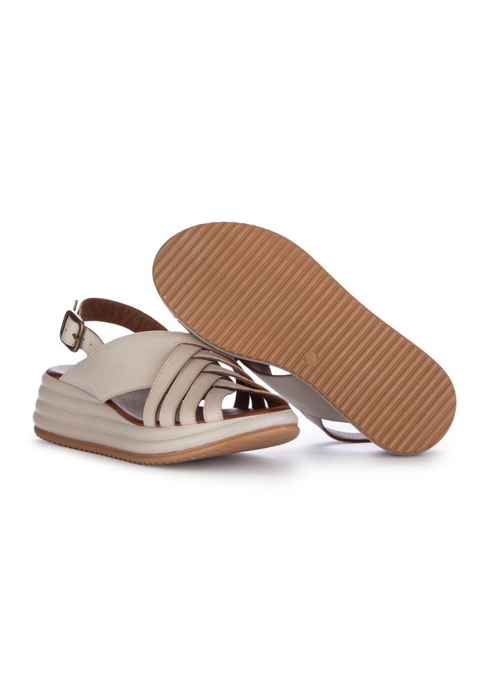 sandali donna bueno platform intrecciati grigio