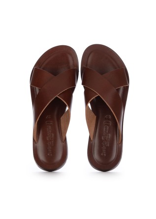 CUOIERIA TOSCANA | SANDALI DIVE COGNAC MARRONE