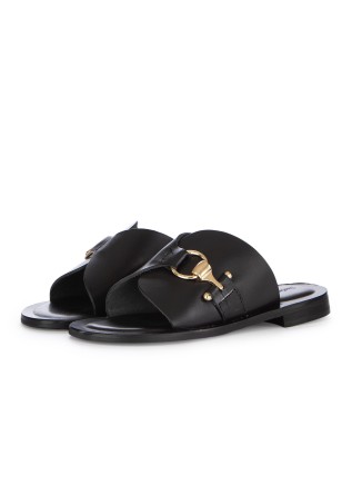 damen sandalen cuoieria toscana breitband schwarz