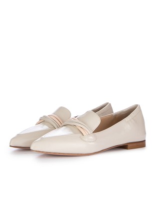 damen ballerinas mit spitze noa verlux milk cremeweiss