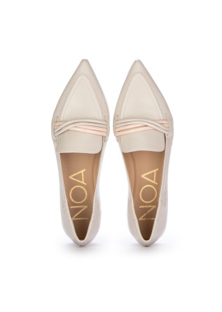 NOA | BALLERINAS MIT SPITZE VERLUX MILK CREMEWEIß