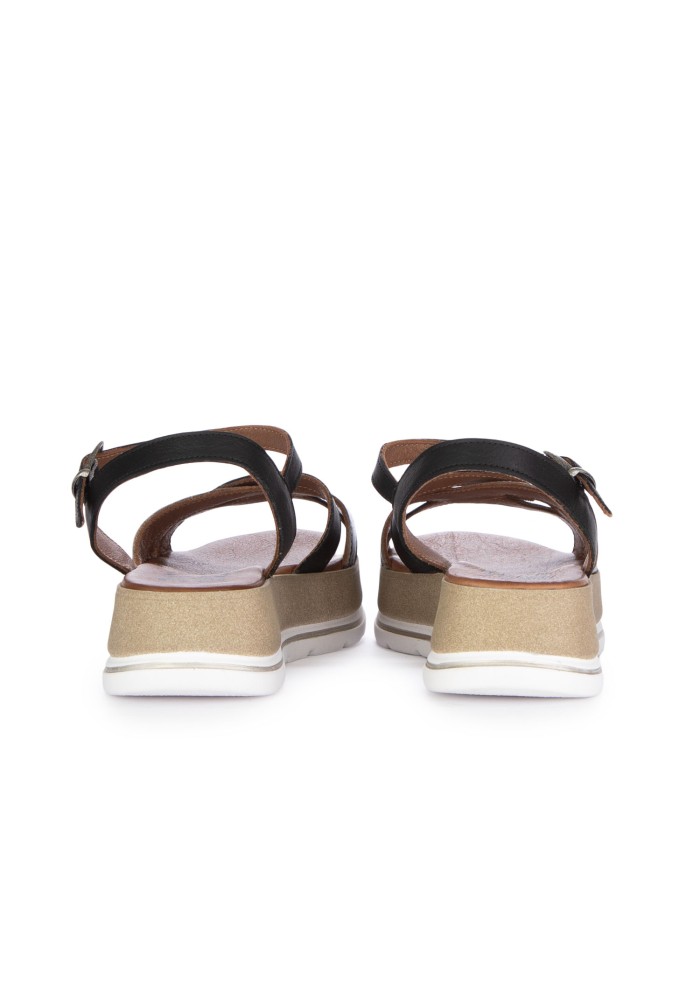 damen sandalen bueno knochelriemen silber schwarz
