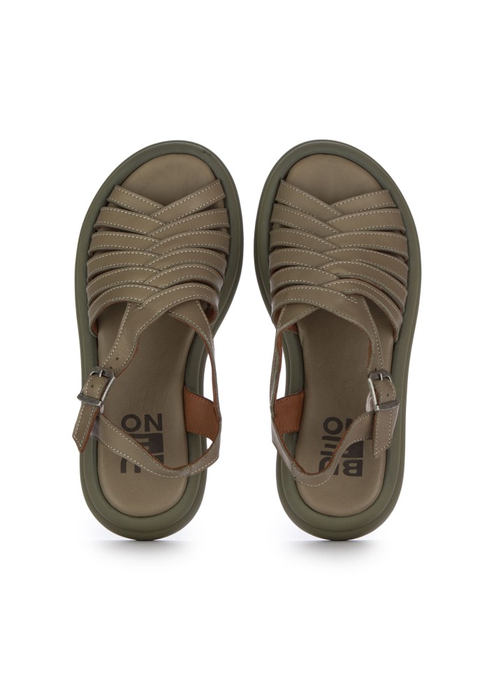damen sandalen bueno geflochtenem design grun