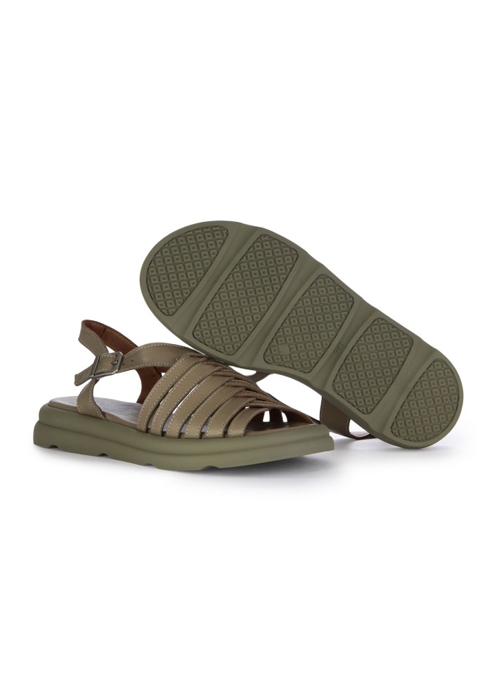 damen sandalen bueno geflochtenem design grun