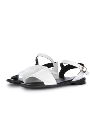 damen sandalen bueno offener spitze weiss schwarz