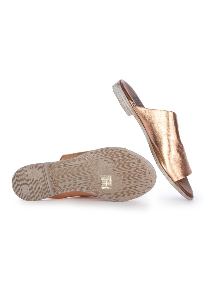 damen sandalen bueno breite riemen bronze