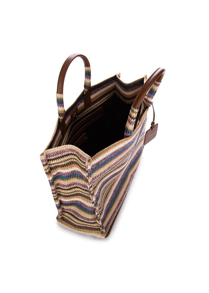 damen shopper tasche chandana camille medium banes prune mehrfarbig