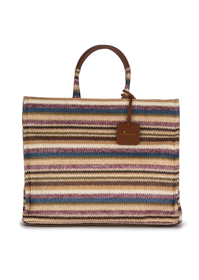 damen shopper tasche chandana camille medium banes prune mehrfarbig