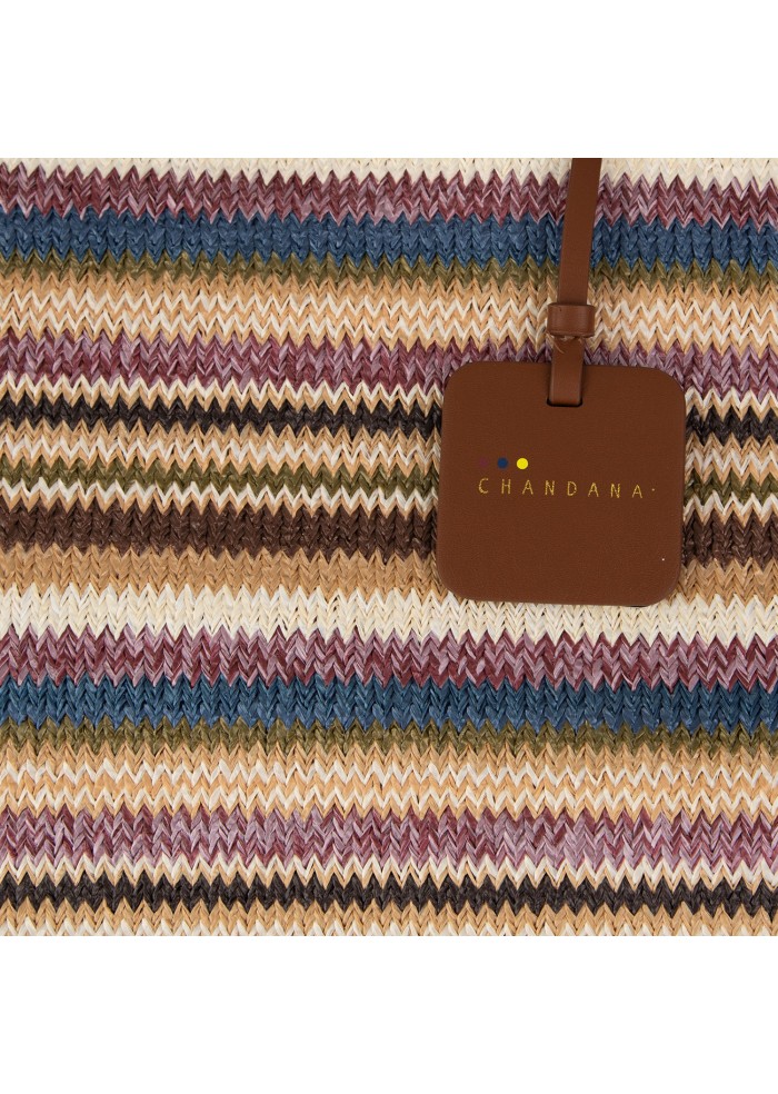 womens shopper bag chandana camille medium banes prune multicolor