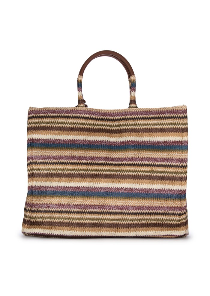 damen shopper tasche chandana camille medium banes prune mehrfarbig