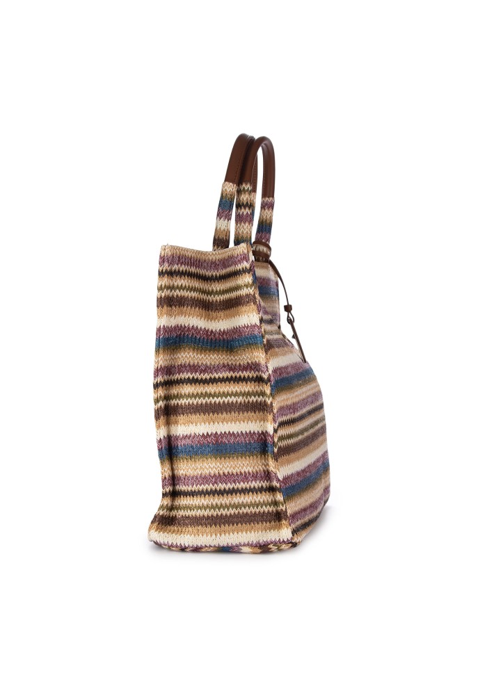 damen shopper tasche chandana camille medium banes prune mehrfarbig