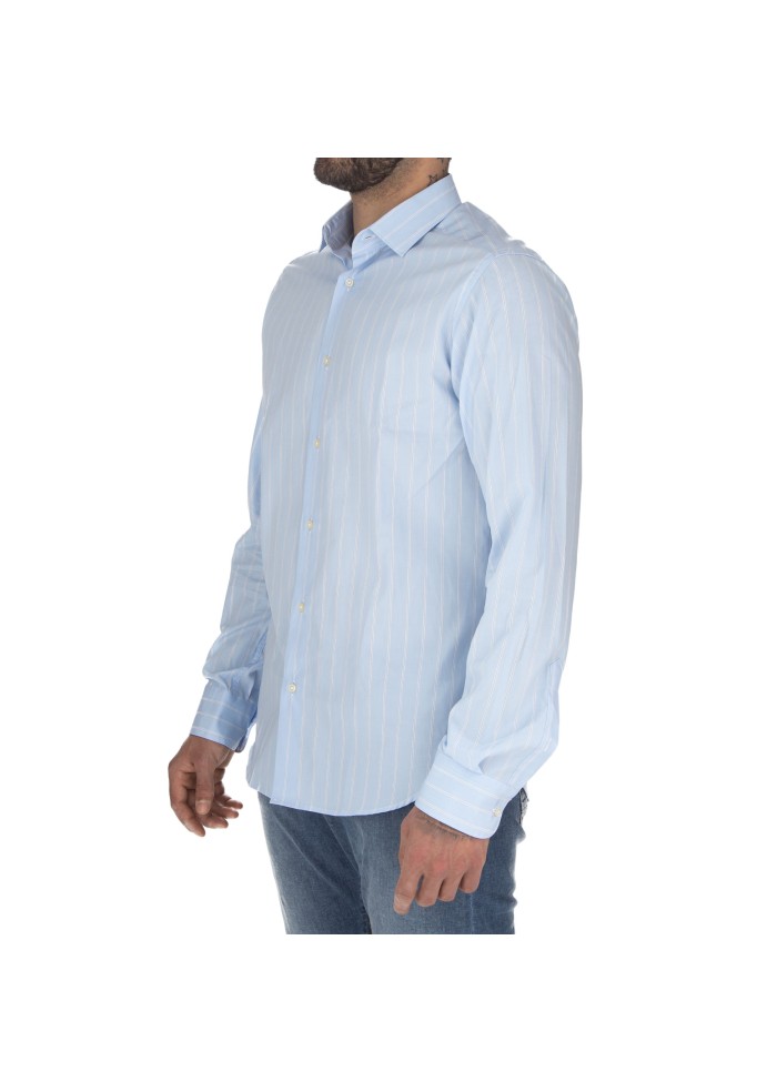 mens shirt liberty rose blake stripes light blue white