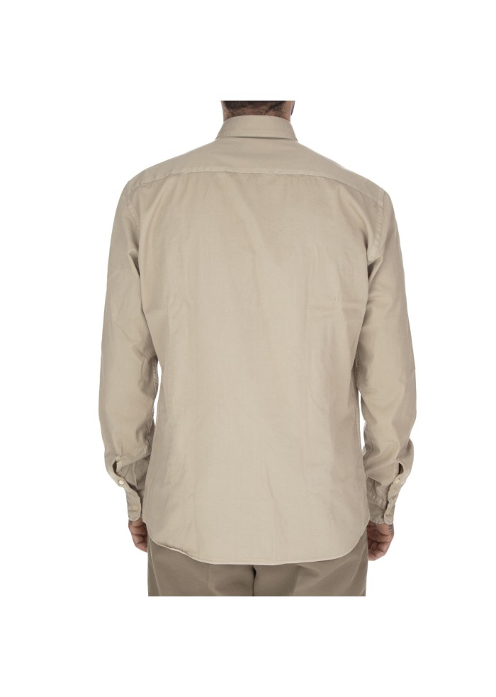 camicia uomo mastricamiciai luca tasche frontali beige