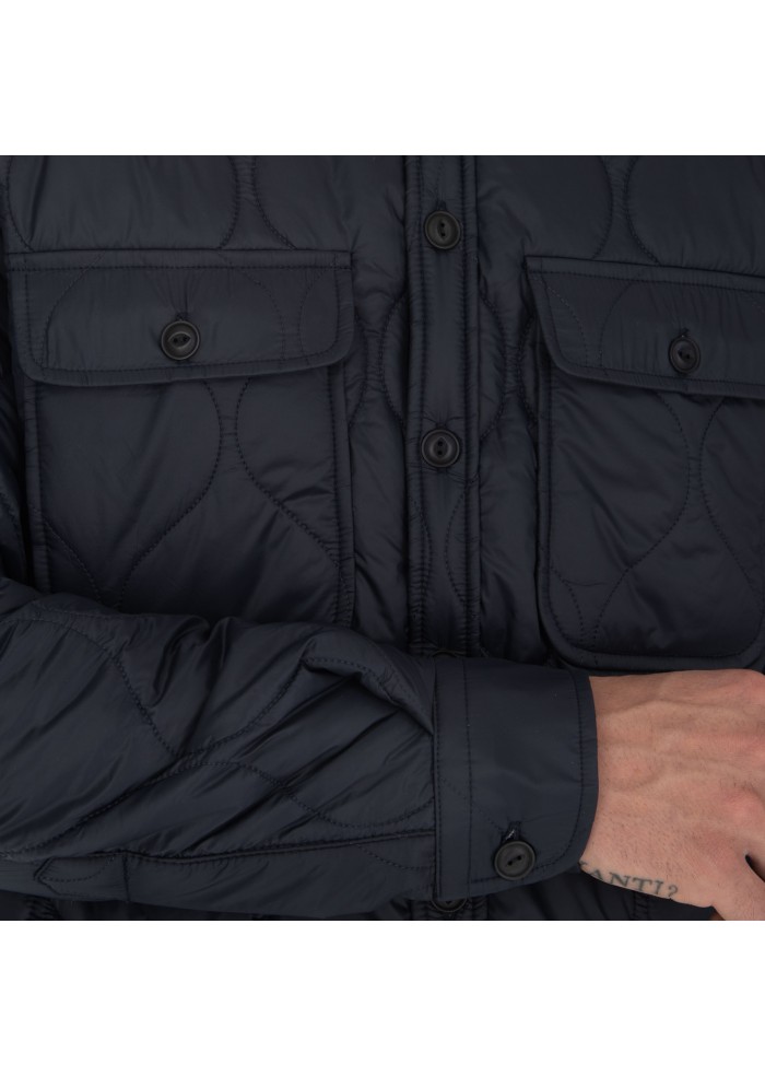 mens quilted jacket liberty rose buttons nevada blue