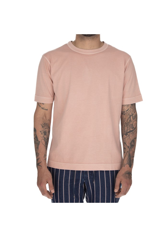 mens t shirt daniele fiesoli crew neck pink