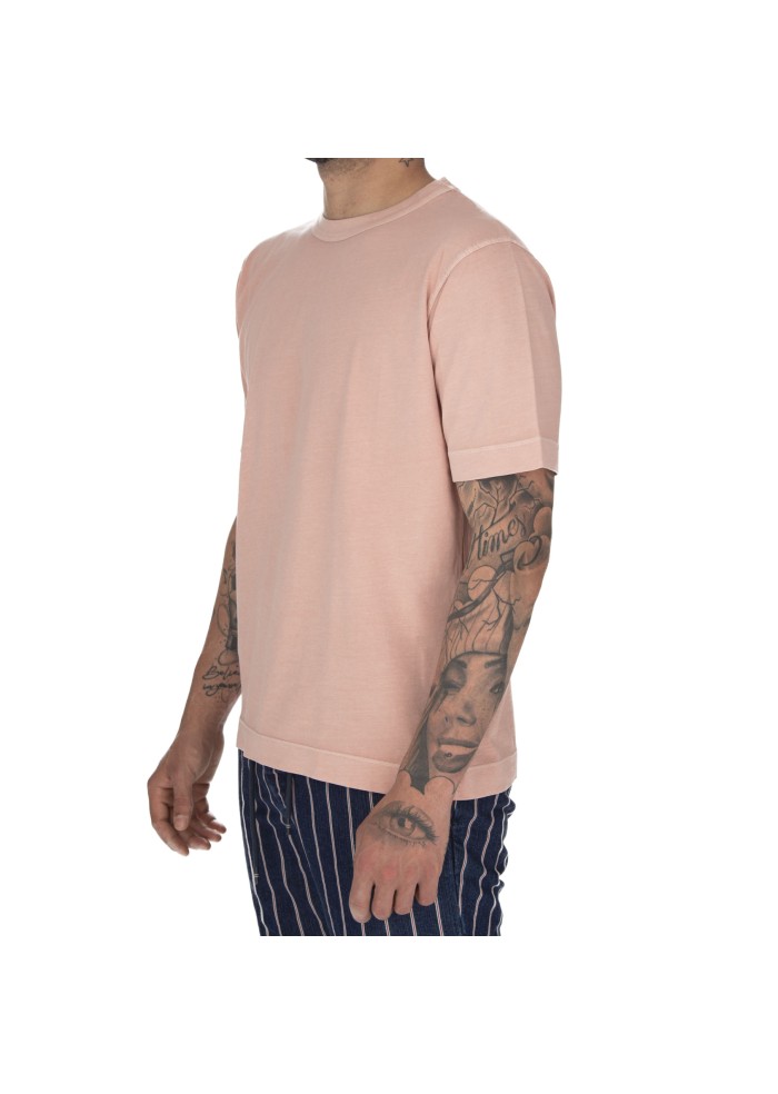 mens t shirt daniele fiesoli crew neck pink