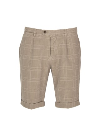 BRIGLIA | SHORTS KAROMUSTER BEIGE BRAUN