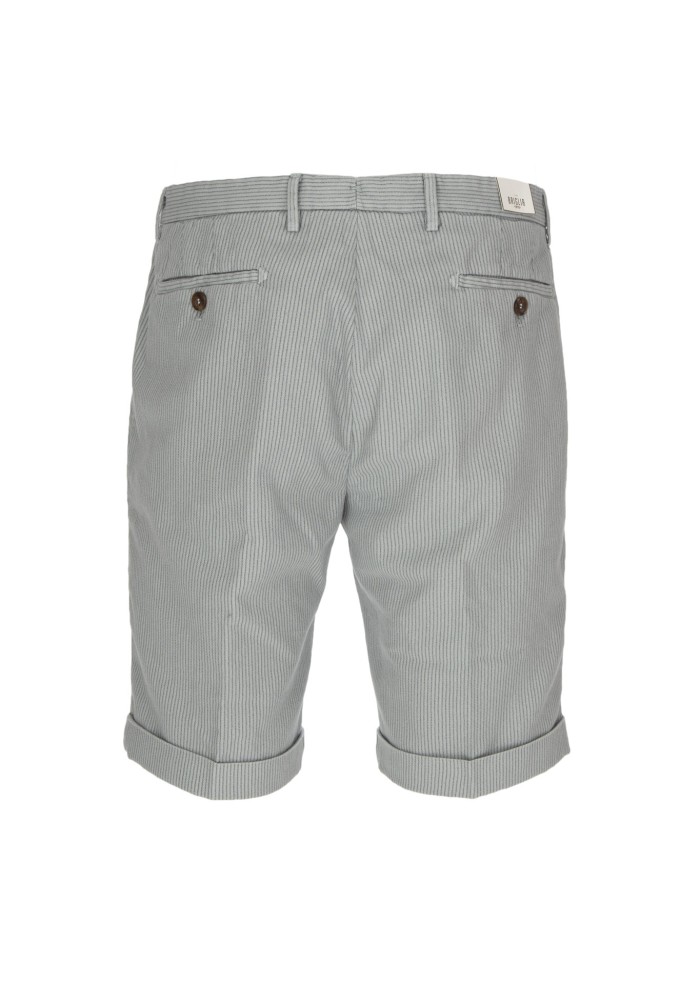 herren shorts briglia streifen grau blau