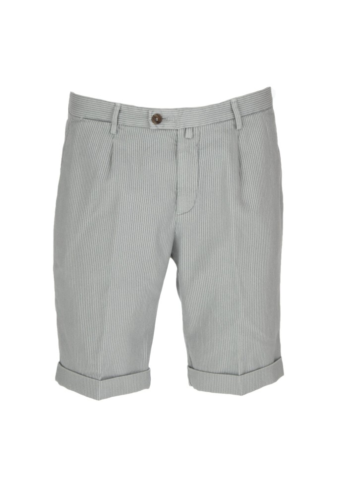 herren shorts briglia streifen grau blau