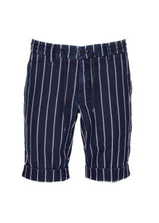 herren shorts masons milano joggers blau rot