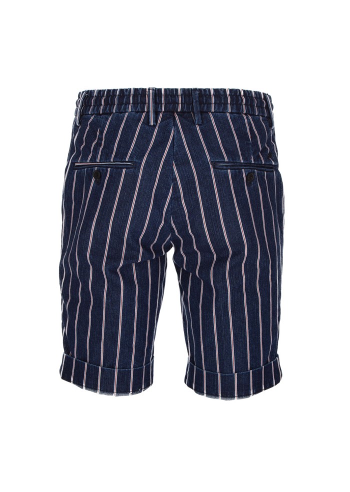 herren shorts masons milano joggers blau rot