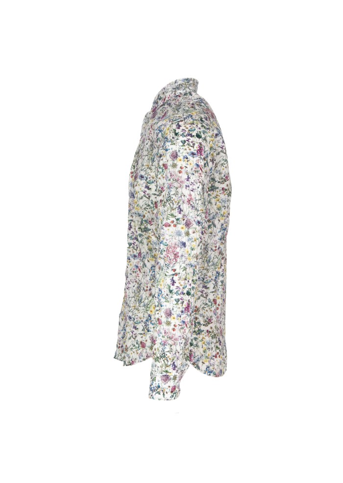 camicia uomo liberty rose blake motivo floreale bianco multicolor