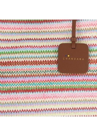 CHANDANA | BORSA A SPALLA CAMILLE MEDIUM BANES PINK MULTICOLOR
