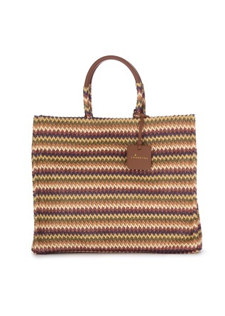 borsa a spalla donna chandana camille medium paopao prune multicolor