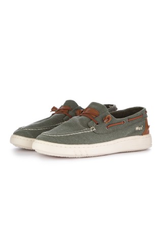 herren flache schuhe woz george canvas grun