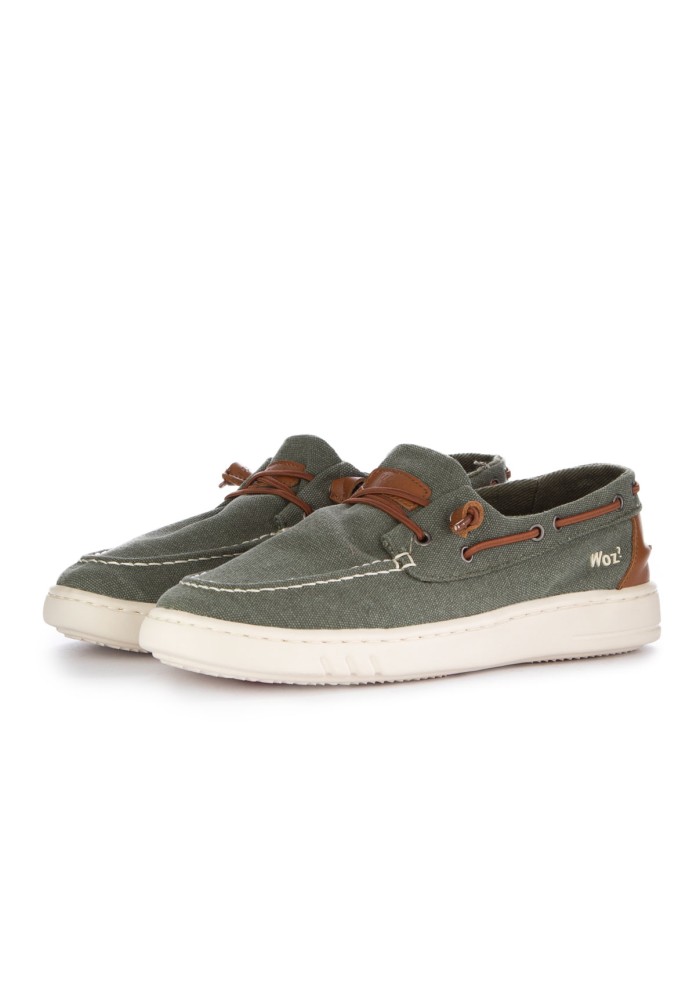 herren flache schuhe woz george canvas grun